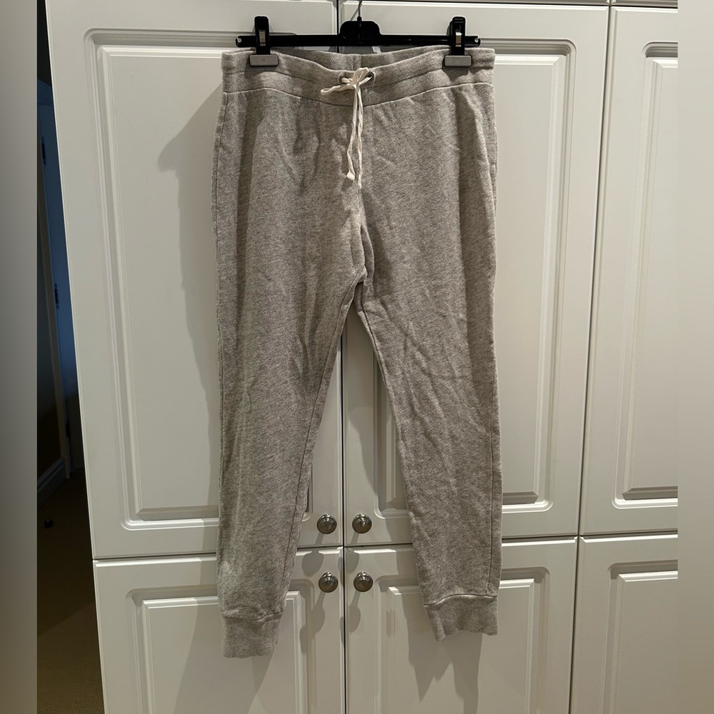 J. Crew Ladies Gray French Terry Joggers Size Large In Great Condition